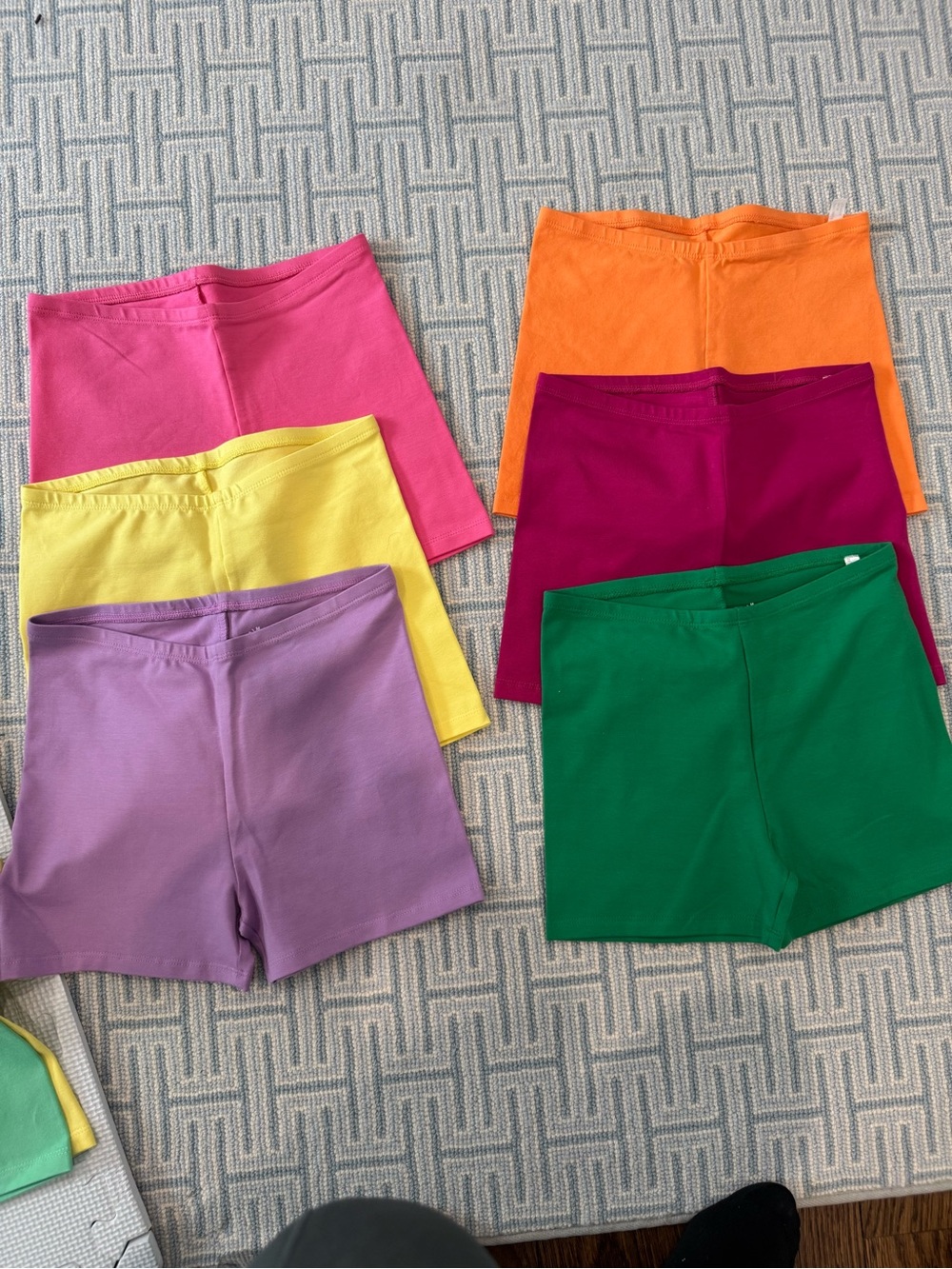 Primary kids tumbling shorts.  Stretch Cotton Shorts - Multicolor Pack